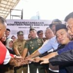 Apel Siaga Bawaslu se Sulsel, Pj Gubernur Bahtiar Ajak Semua Stakeholder Wujudkan Pemilu Damai