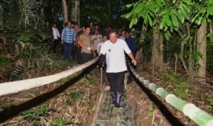 Desa ke Desa Hingga Jalan Kaki Lewati Titian Bambu