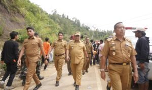 Pj Bupati Luwu Tinjau Lokasi Tanah Longsor di Bastem Utara
