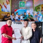 Pasangan Delis-Djira Ambil Formulir Pendaftaran Calon Bupati dan Wakil Bupati Morut di PKB dan PDIP