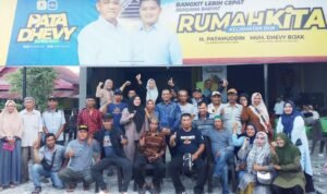 Patahuddin Resmikan Posko Induk Pata-Dhevy Kecamatan Bua dan Silaturahmi Bersama Warga