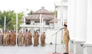 Pj Wali Kota Palopo Pimpin Apel Gabungan dan Halal Bihalal Usai Libur Idul Fitri 1446 H