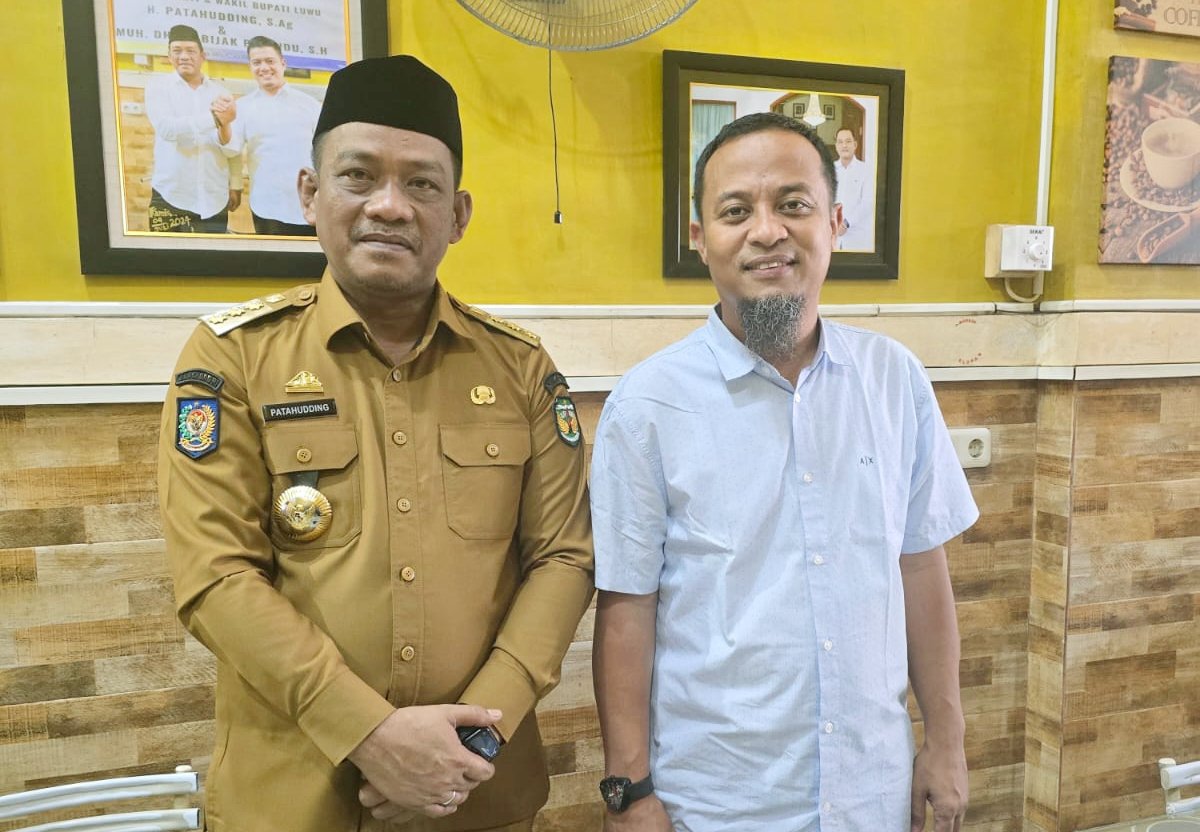 Foto: Bupati Luwu, H Patahudding, bersama Gubernur Sulsel, Andi Sudirman Sulaiman. (ist)