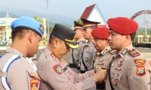 Kapolres Morowali Pimpin Sertijab Empat Pejabat Utama