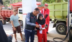 Polres dan Pemkab Lutim Gelar Inspeksi Ketat Penggunaan Barcode BBM di SPBU